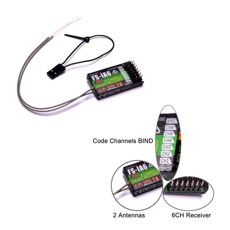 Fpv Drone Battery - Flysky FS-IA6 Empfänger 6CH Dual Antenne