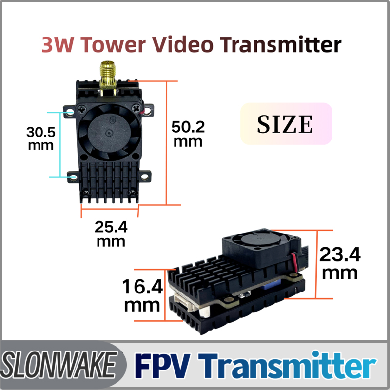 Fpv Drone Frame - SLONWAKE 5,8G 3000mW Simulation VTX FPV