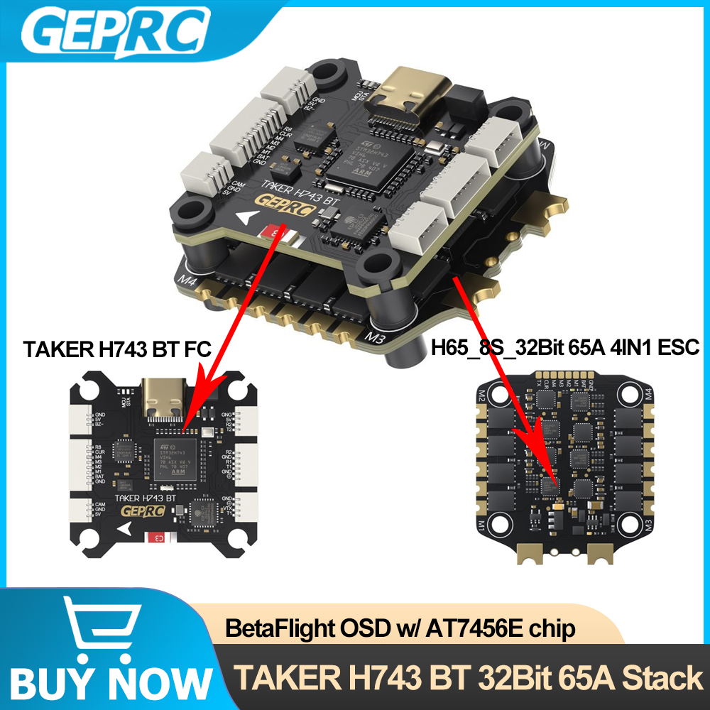 GEPRC TAKER H743 BT 32Bit 65A  – Fpv Drone Esc Bewertung und Preis