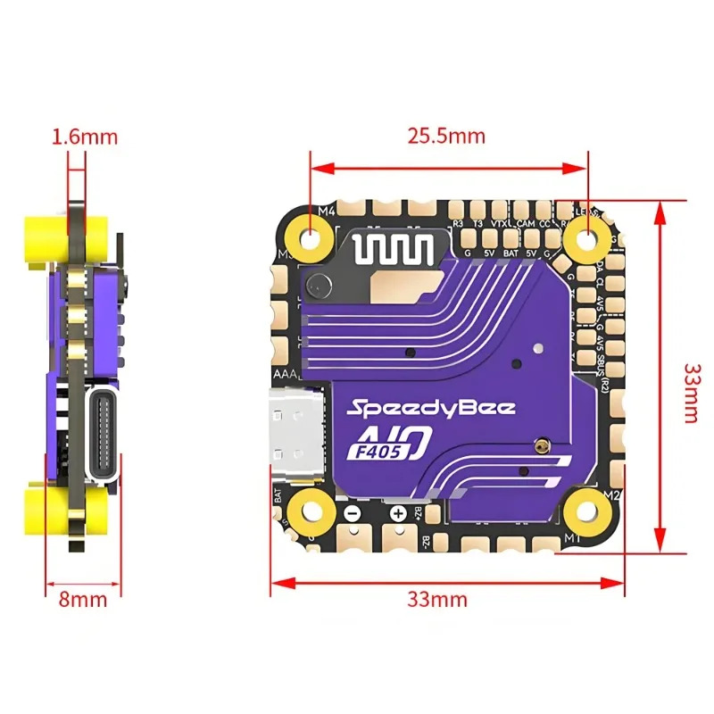 SpeedyBee F405 AIO Flugcontrol – Fpv Drone Esc Bewertung und Preis